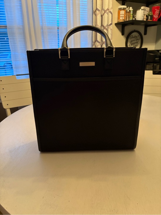Burberry Handbags - Burberry Black Structured Vintage Tote Bag/Briefcase